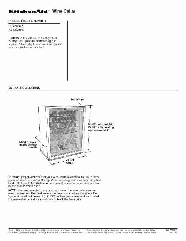 KitchenAid Beverage Dispenser KUWS24LS-page_pdf